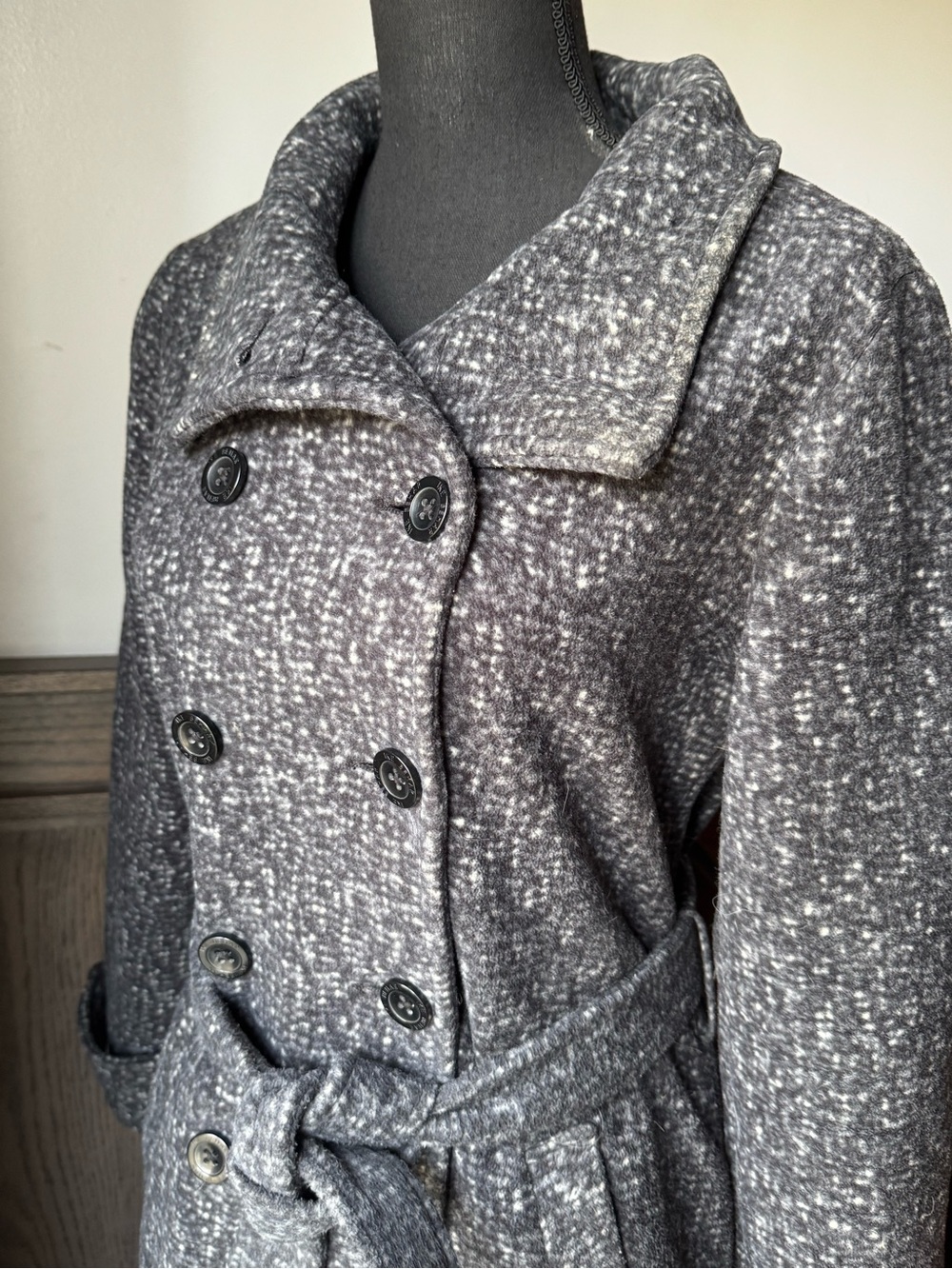 Ike Behar Women's Double-Breasted High Collar fleece jacket small - Picture 6 of 8